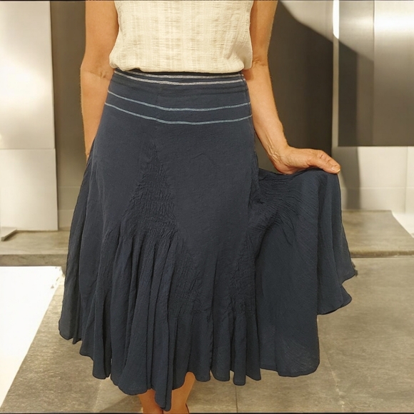 NY Collection Dresses & Skirts - NY Collection Boho Gauze Style Skirt - Blue